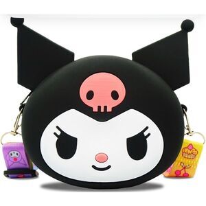 Hello kitty kuromi rubber pouch /bag purse pocketbook